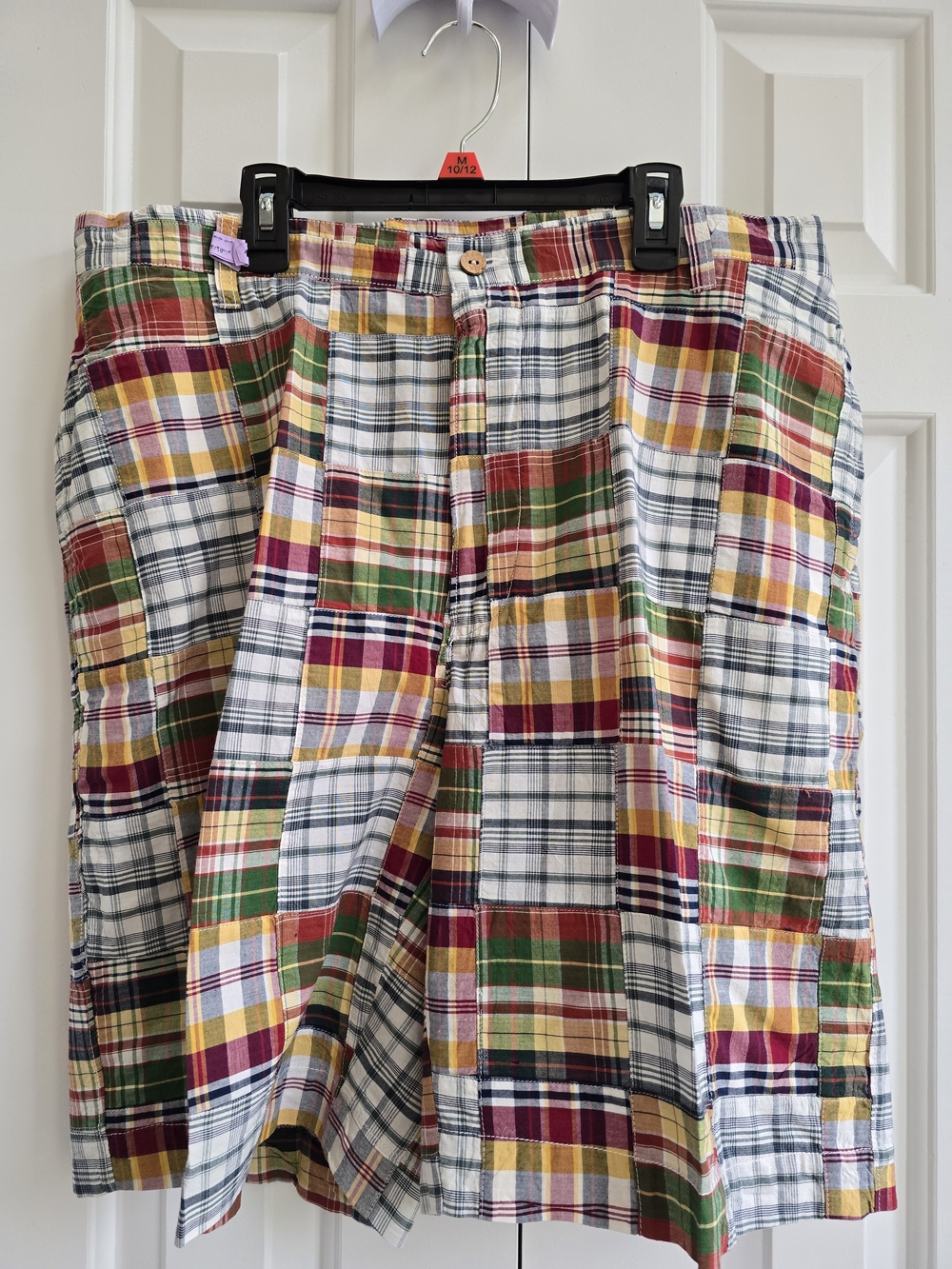 Berle Men’s Multicolor Plaid Patchwork Shorts